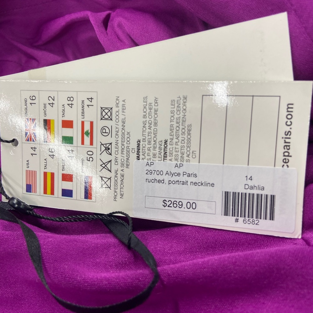 Alyce Paris Purple Maxi Dress - Picture 5 of 5